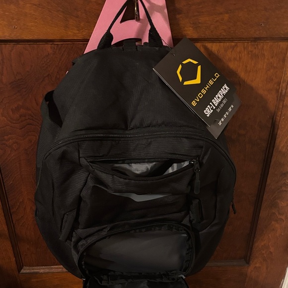 Black and Pink Women's Backpack - Picture 5 of 11